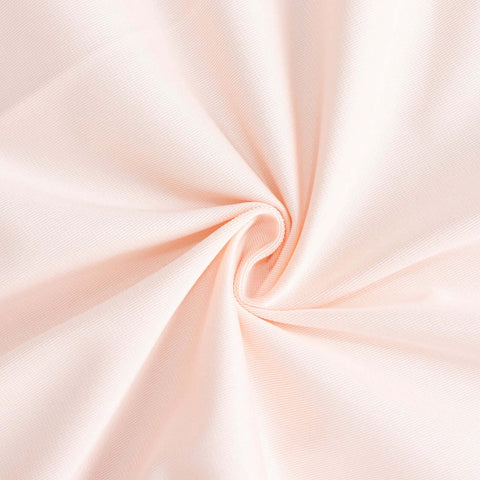 Scuba Round 132" Tablecloth Blush - Wrinkle Free & Stain Resistant Seamless Table Cover