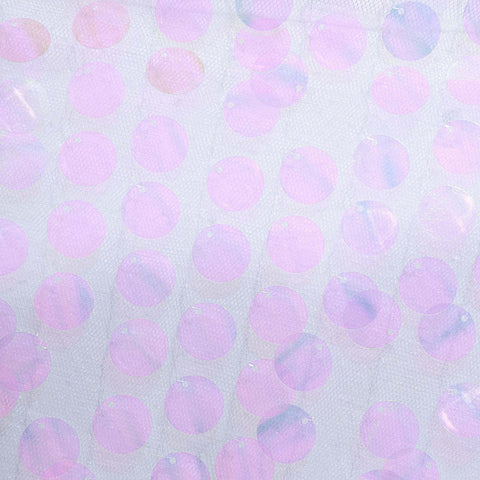 Sequin 90"x132" Rectangle Tablecloth Iridescent - Seamless Big Payette Table Cover