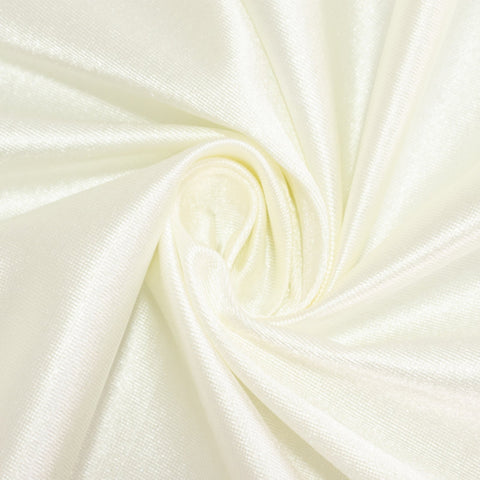 Scuba Round 120" Tablecloth Shimmering Pearl White - Wrinkle Free, Stain Resistant & Seamless Table Cover