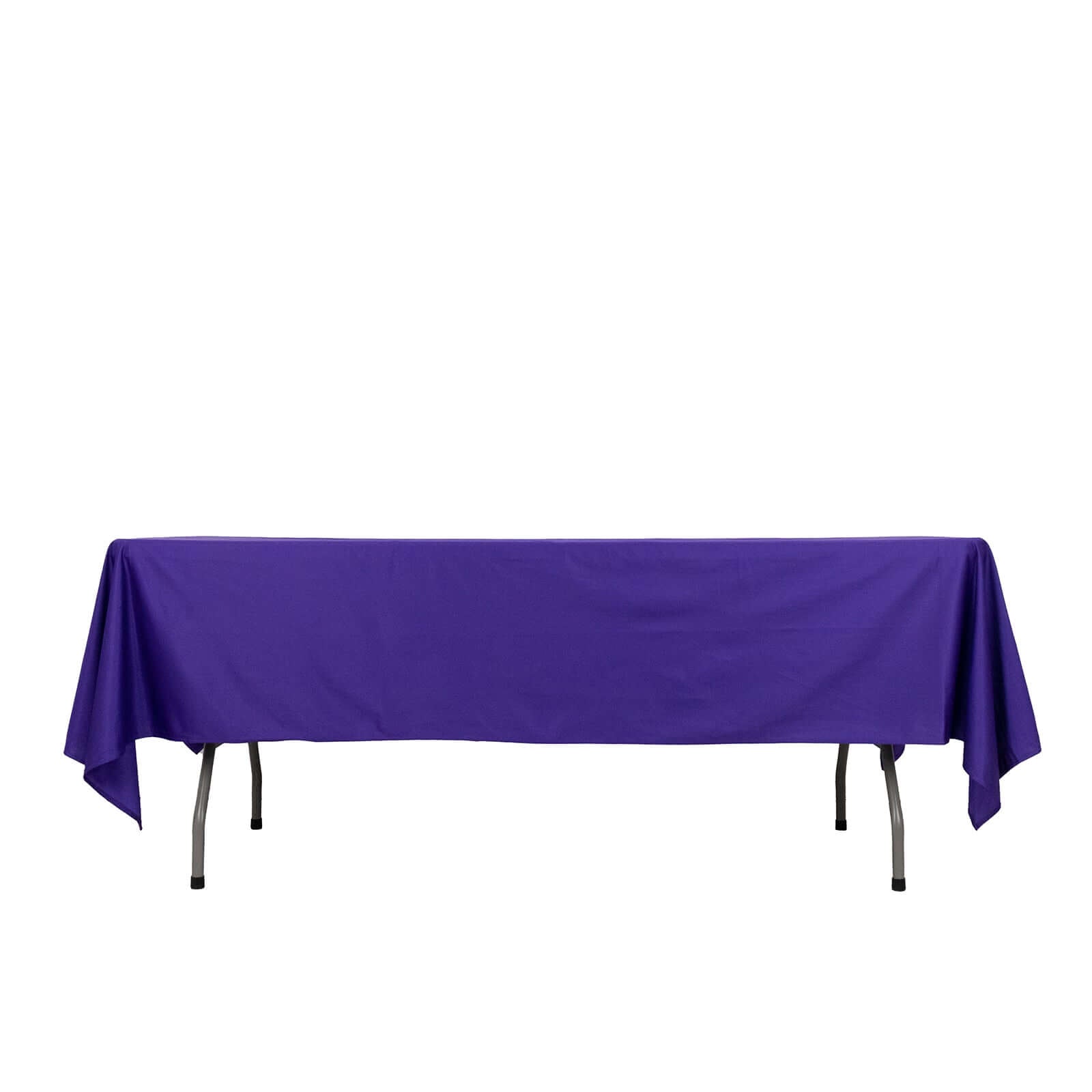 Scuba Rectangular 60"x102" Tablecloth Purple - Wrinkle Free & Stain Resistant Table Cover