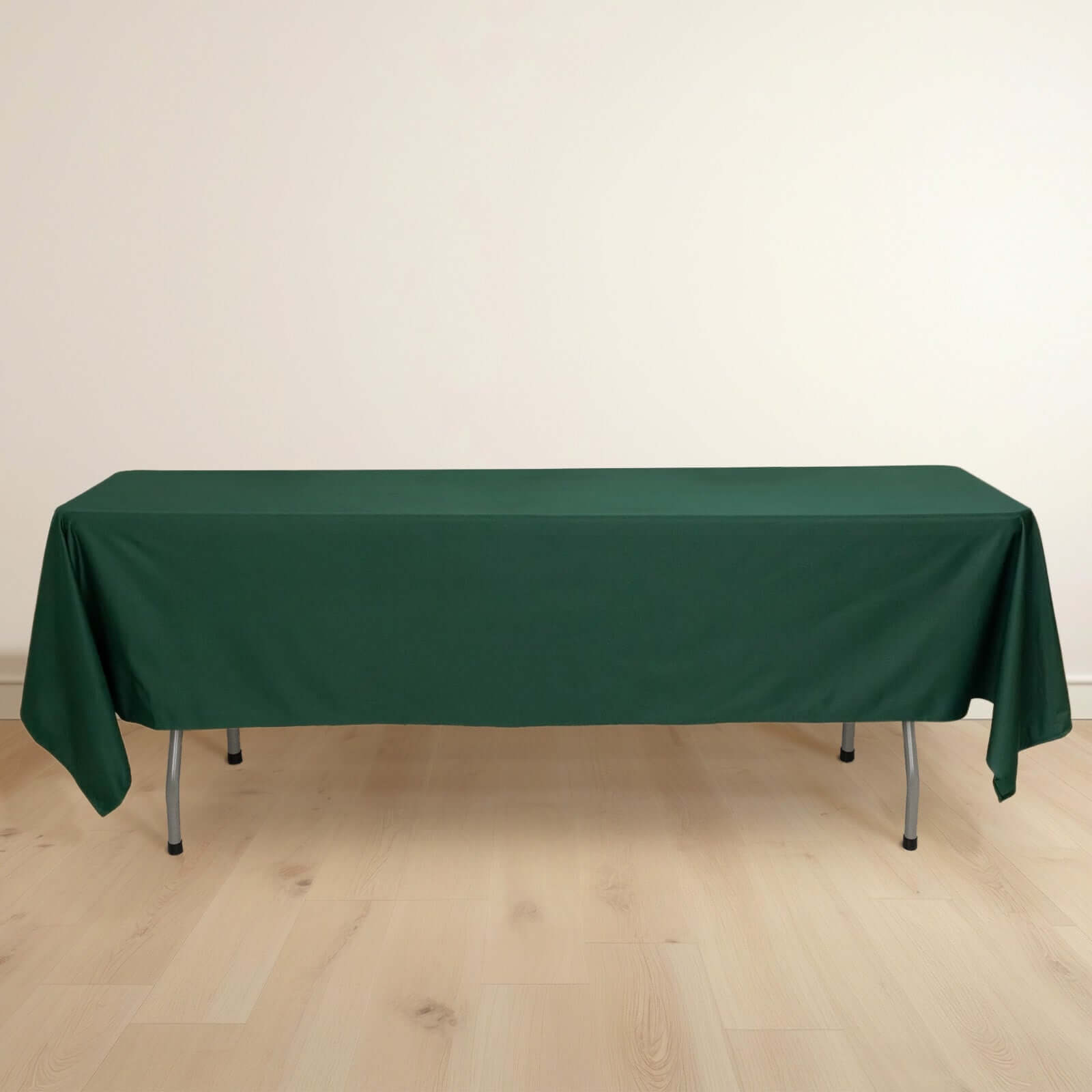 Scuba Rectangular 60"x102" Tablecloth Hunter Emerald Green - Wrinkle Free & Stain Resistant Table Cover