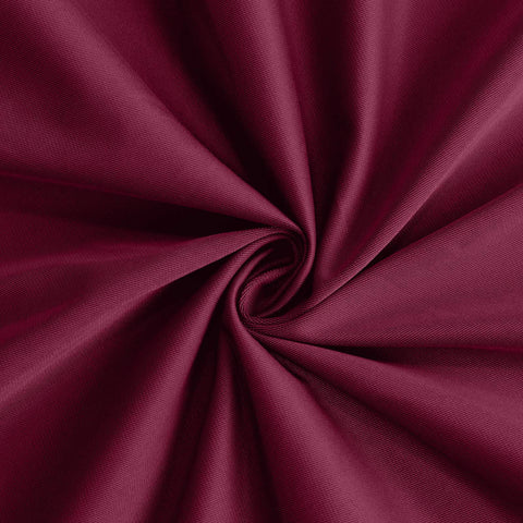 Scuba Round 132" Tablecloth Burgundy - Wrinkle Free & Stain Resistant Seamless Table Cover
