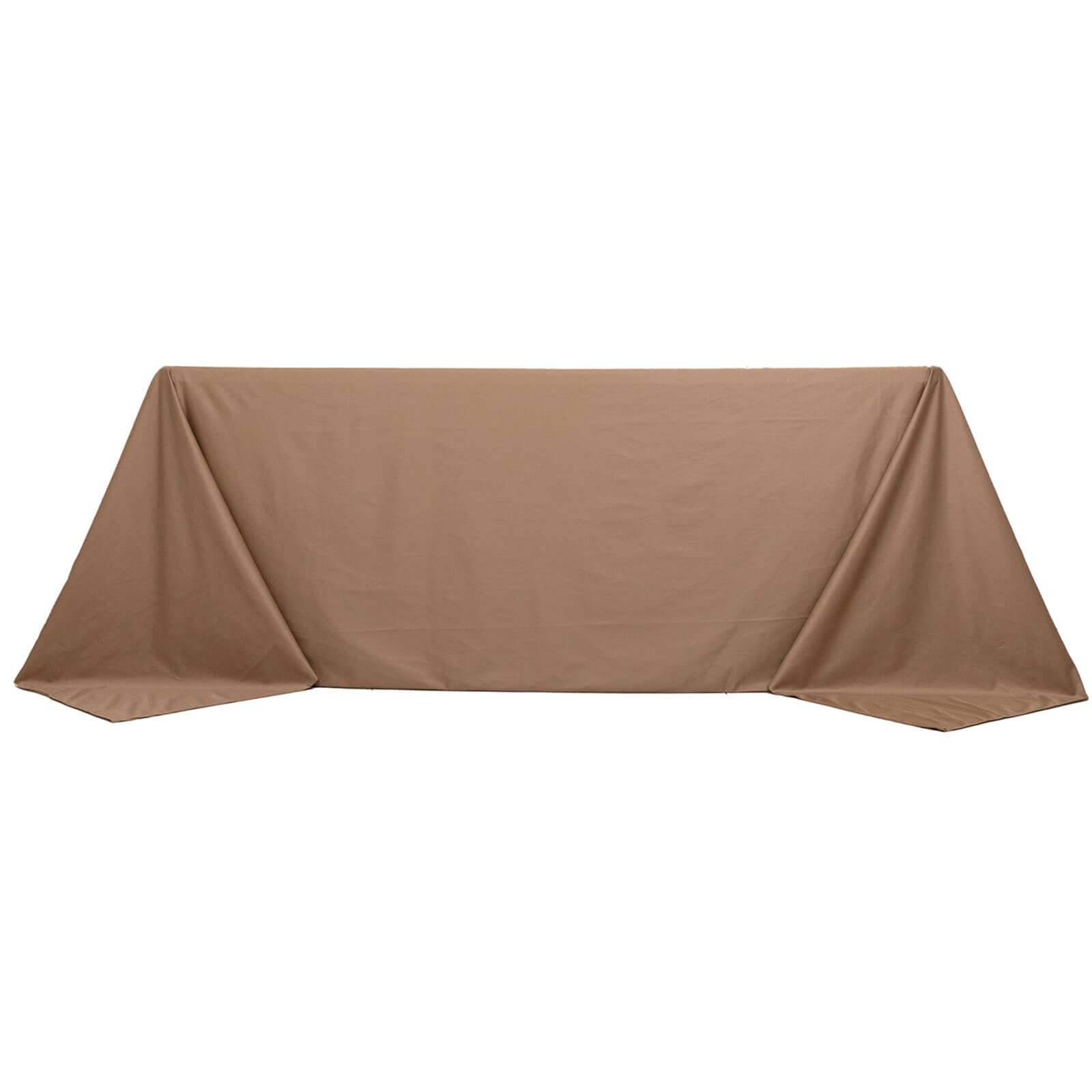 Scuba Rectangular 90"x132" Tablecloth Nude - Wrinkle Free, Stain Resistant & Seamless Table Cover