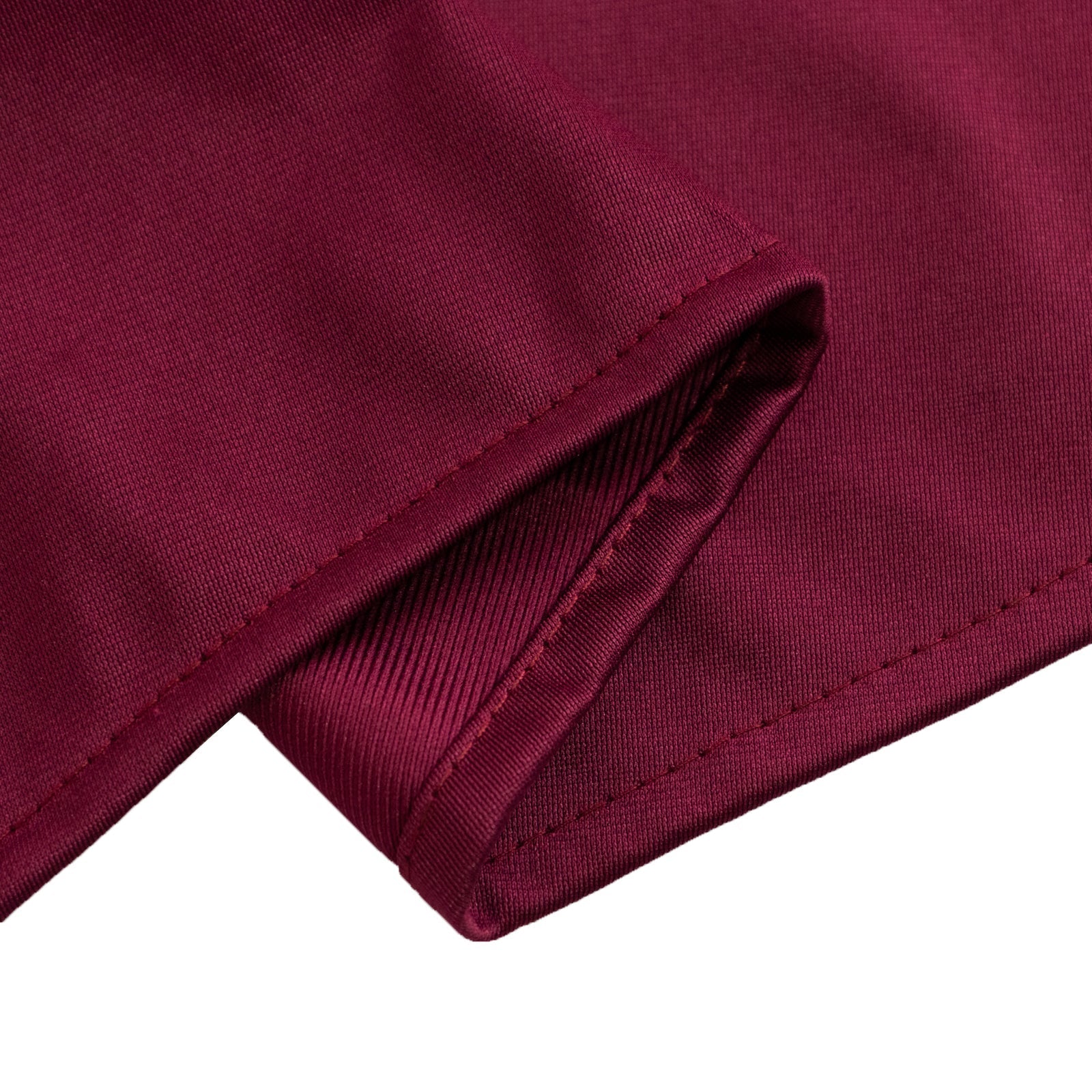 Scuba Round 90" Tablecloth Burgundy - Wrinkle Free & Stain Resistant Table Cover