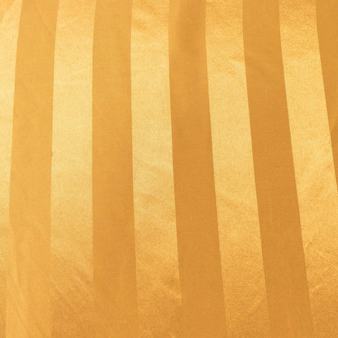 Satin 12"x108" Table Runner Gold - Stripe Table Decor