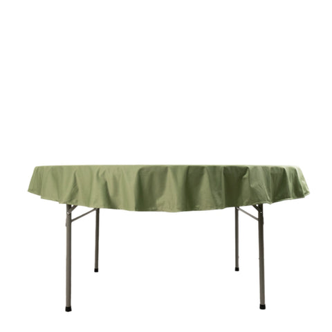 Scuba Round 70" Tablecloth Dusty Sage Green - Wrinkle Free & Stain Resistant Table Cover