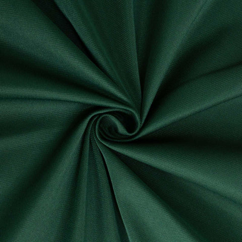 Scuba Round 132" Tablecloth Hunter Emerald Green - Wrinkle Free & Stain Resistant Seamless Table Cover