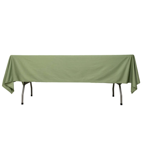 Scuba Rectangular 60"x102" Tablecloth Dusty Sage Green - Wrinkle Free & Stain Resistant Table Cover