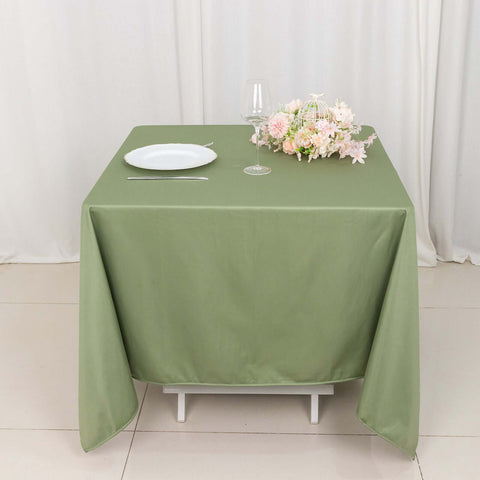 Scuba Square 70"x70" Tablecloth Dusty Sage Green - Wrinkle Free & Stain Resistant Table Cover
