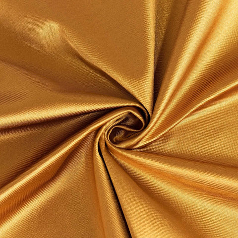 Scuba Rectangular 60"x102" Tablecloth Shimmering Gold - Wrinkle Free, Stain Resistant & Seamless Table Cover for Weddings and Parties