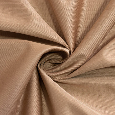 Scuba Round 90" Tablecloth Nude - Wrinkle Free & Stain Resistant Table Cover