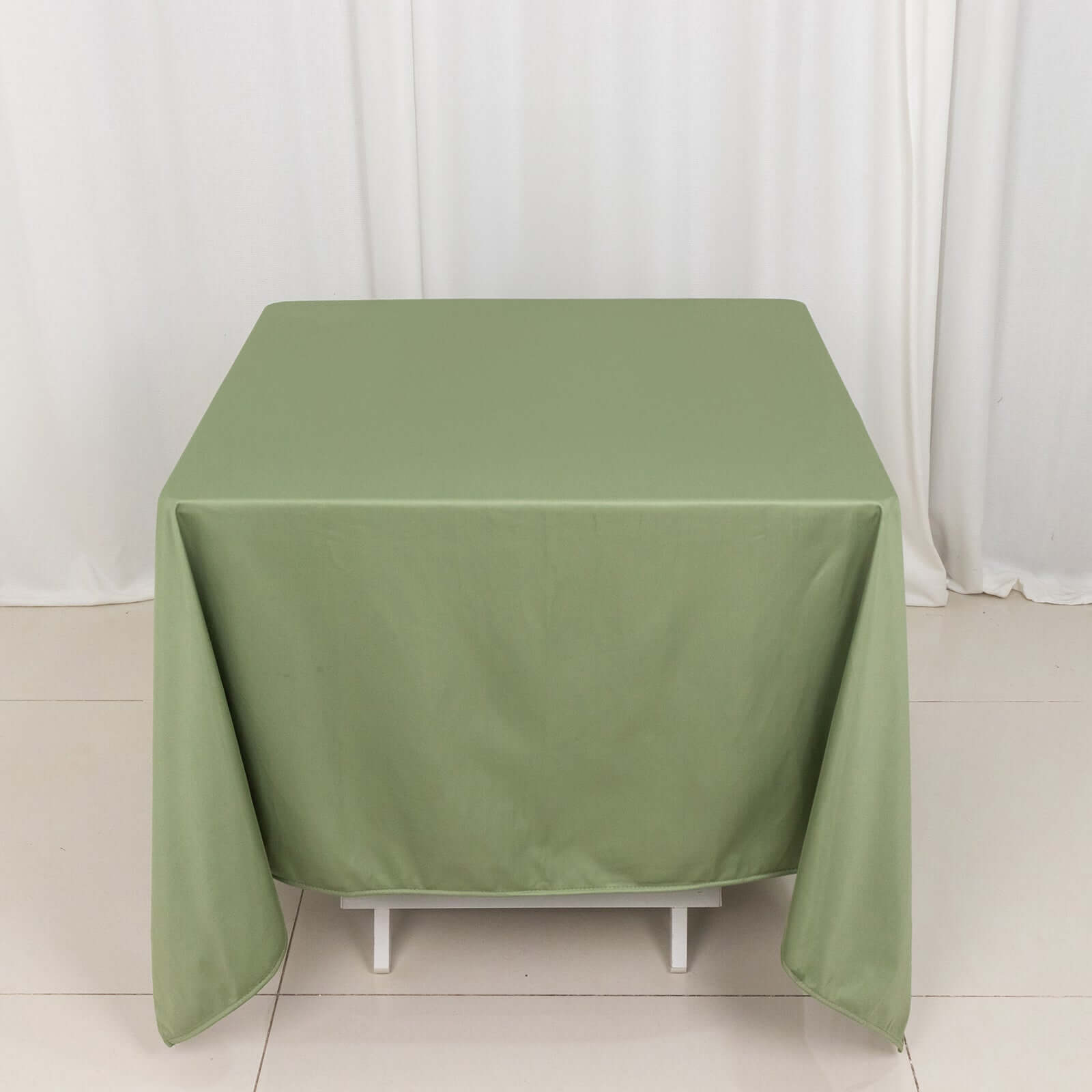 Scuba Square 70"x70" Tablecloth Dusty Sage Green - Wrinkle Free & Stain Resistant Table Cover
