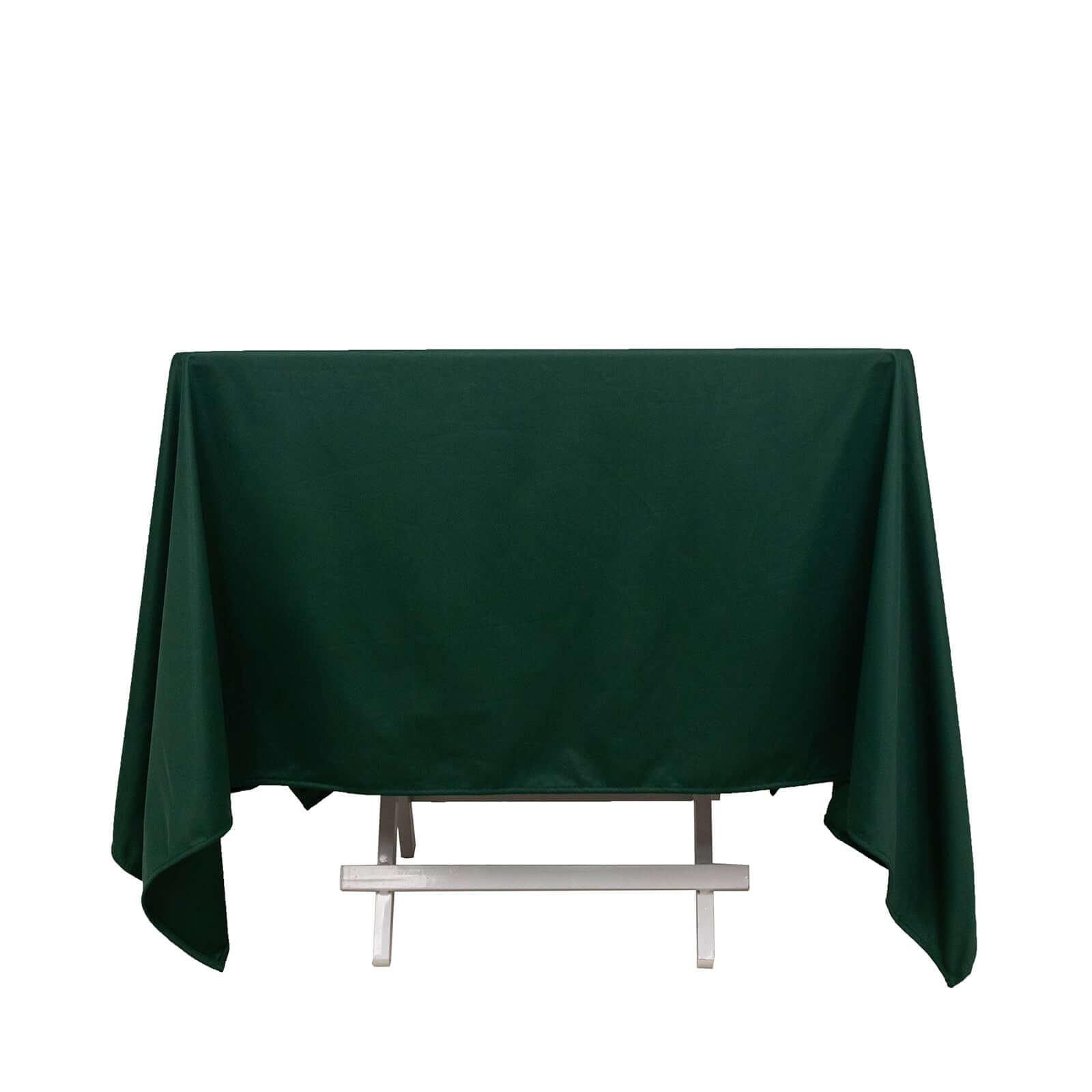 Scuba Square 70"x70" Tablecloth Hunter Emerald Green - Wrinkle Free & Stain Resistant Table Cover