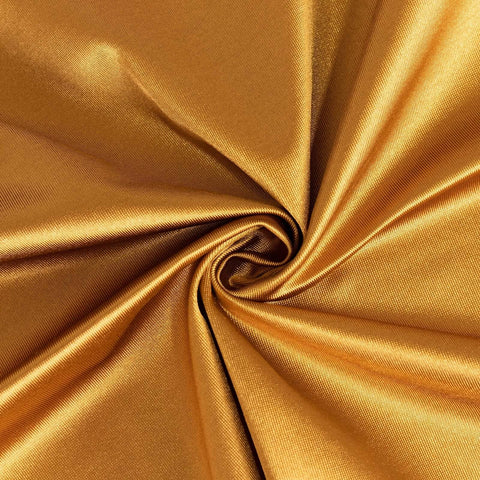 Scuba Rectangular 90"x156" Tablecloth Shimmering Gold - Wrinkle Free & Stain Resistant Seamless Table Cover for Weddings and Parties