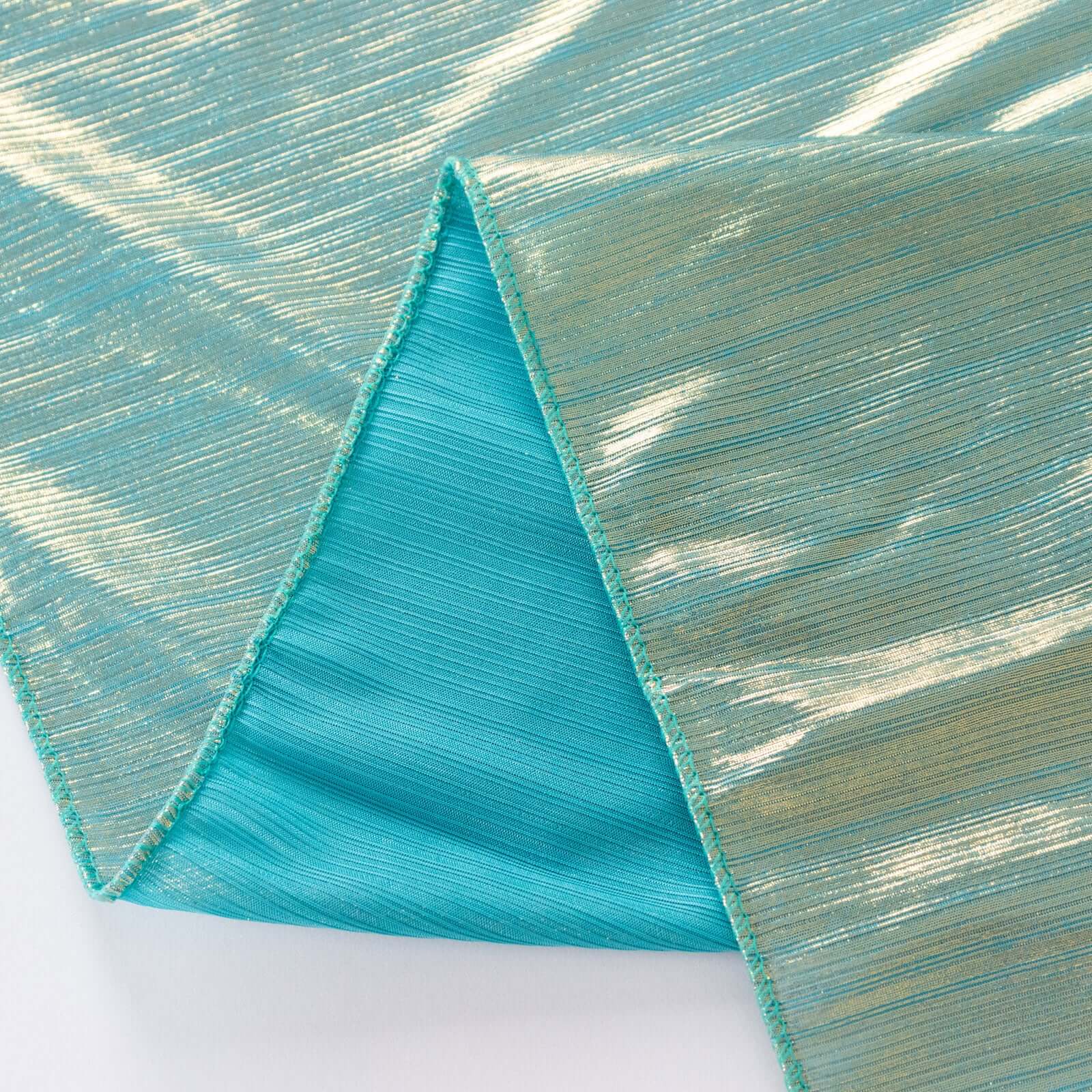 Sequin Dots Polyester 60"x126" Rectangle Tablecloth Shimmering Turquoise - Wrinkle Free & Sparkling Table Cover