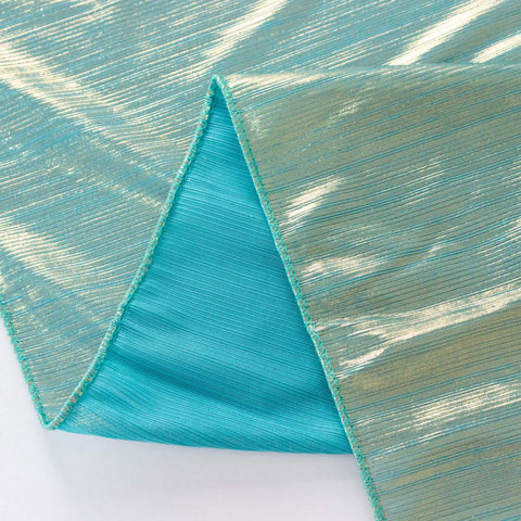 Sequin Dots Polyester 60"x126" Rectangle Tablecloth Shimmering Turquoise - Wrinkle Free & Sparkling Table Cover