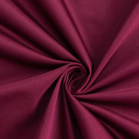 Scuba Rectangular 90"x132" Tablecloth Burgundy - Wrinkle Free, Stain Resistant & Seamless Table Cover