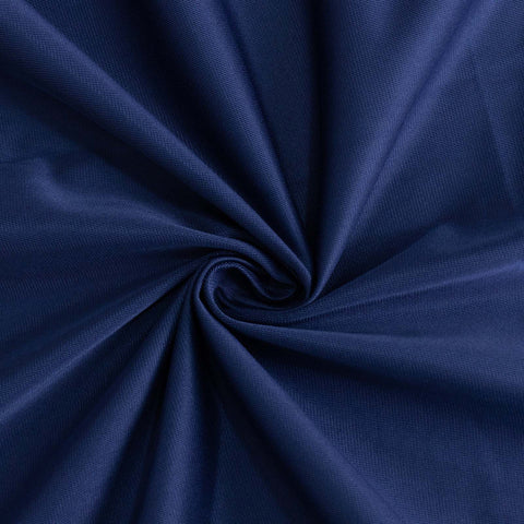 Scuba Rectangular 90"x132" Tablecloth Navy Blue - Wrinkle Free, Stain Resistant & Seamless Table Cover