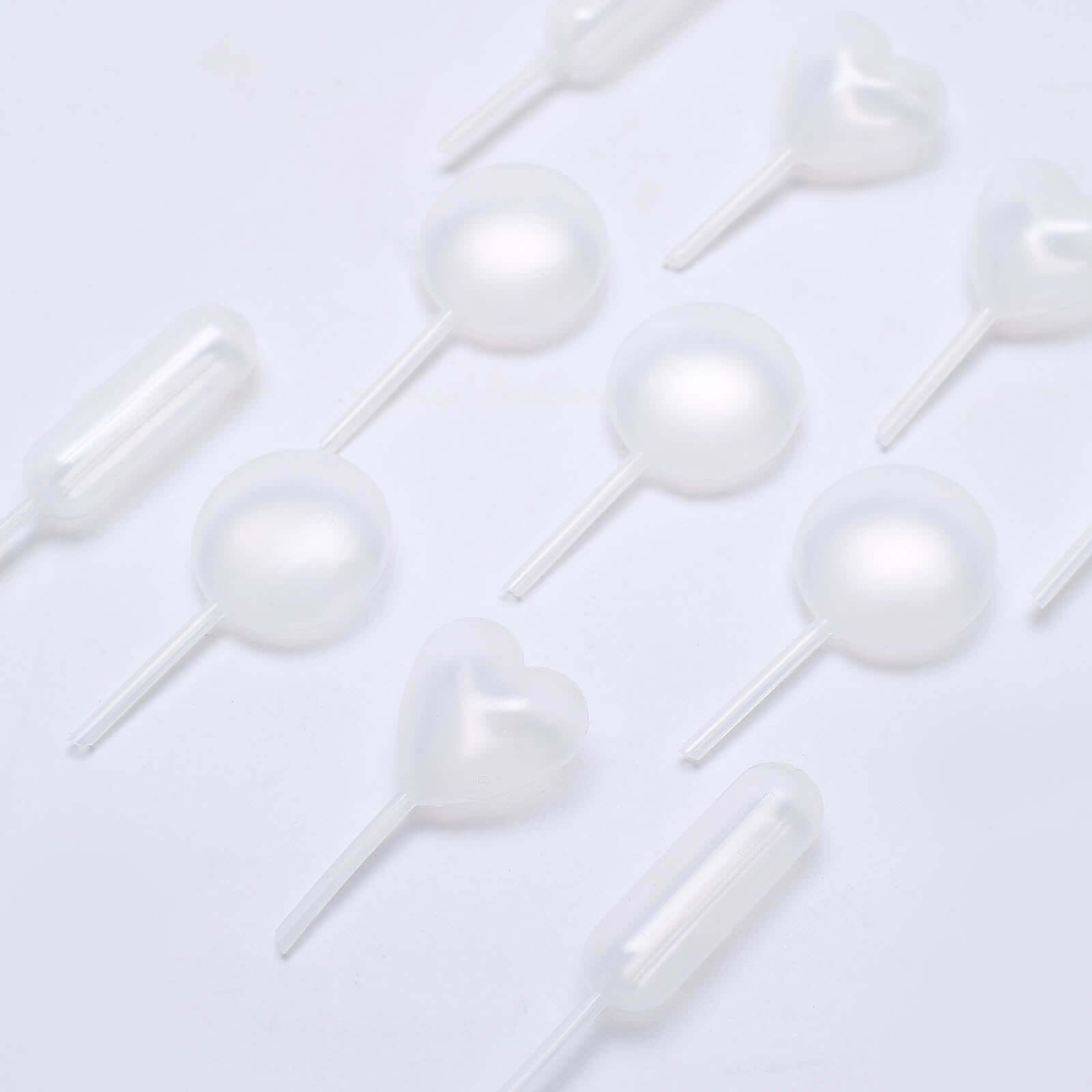 Set of 150 Plastic Dessert Topper Pipette Infusers Clear for Desserts & Drinks 4ml
