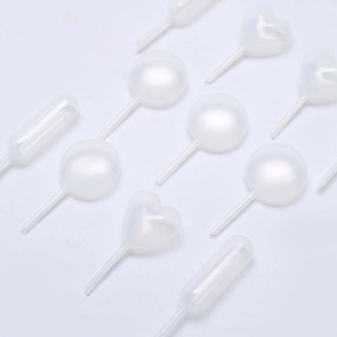 Set of 150 Plastic Dessert Topper Pipette Infusers Clear for Desserts & Drinks 4ml