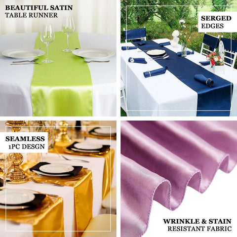 Satin 12"x108" Table Runner Royal Blue - Stylish Table Linen