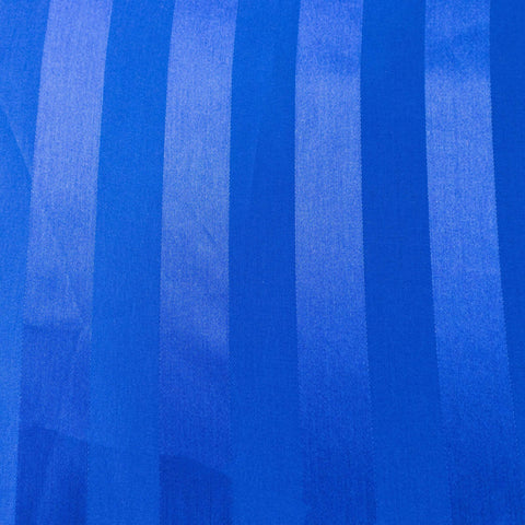 Satin 12"x108" Table Runner Royal Blue - Stripe Table Decor