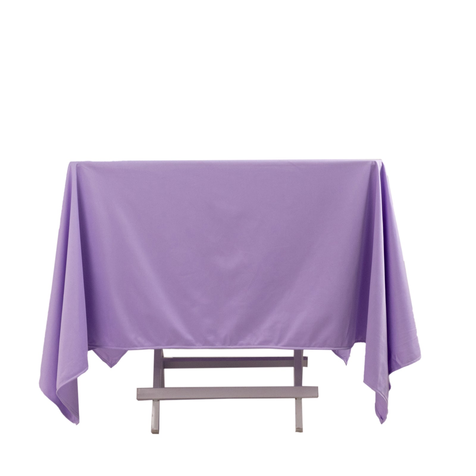 Scuba Square 70"x70" Tablecloth Lavender Lilac - Wrinkle Free & Stain Resistant Table Cover